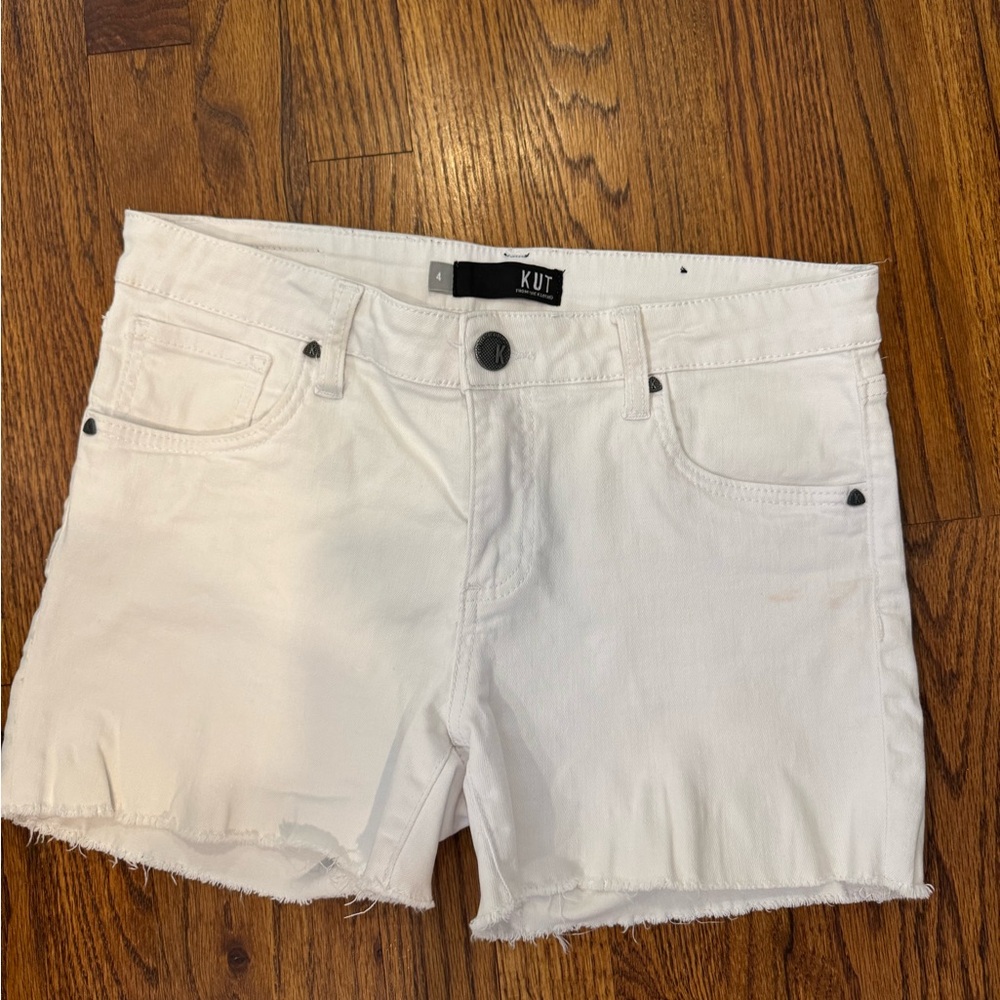 Kut from the Kloth Women's Crisp White Jean Shorts